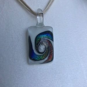Glass Rainbow Necklace